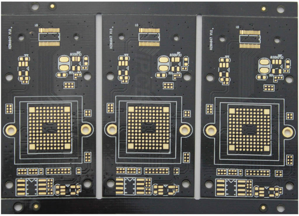 PCB substrate with BGA package