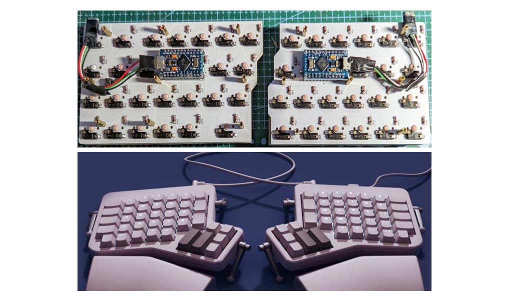 split keyboard pcb