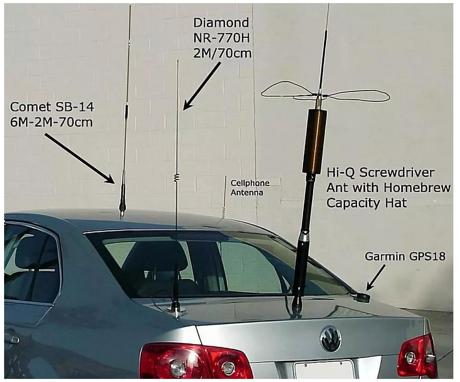 Array antennae on smart cars