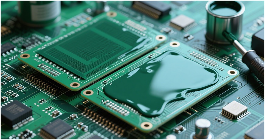 LPSM overlay on PCB board