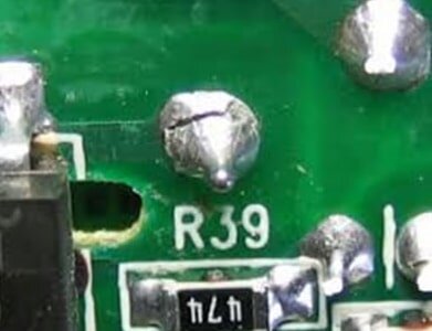 Solder cracks