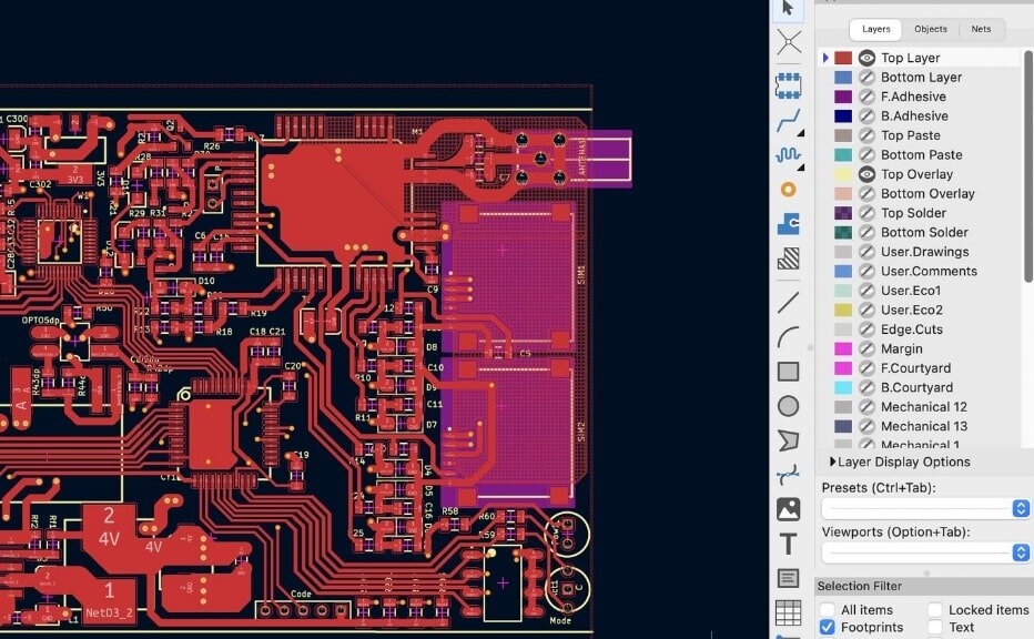 pcb board schematic